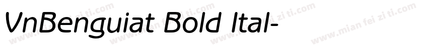 VnBenguiat Bold Ital字体转换